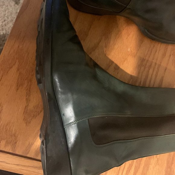 Donald J. Pliner Green Leather Ankle Boots - Picture 4 of 6